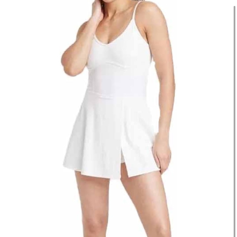 JoyLab White Women's Corset Detail Athletic Dress - Picture 5 of 12